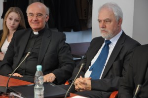 Ks. dr Stanisław Puchała i dr Jan Olbrycht (Poseł do Parlamentu Europejskiego)